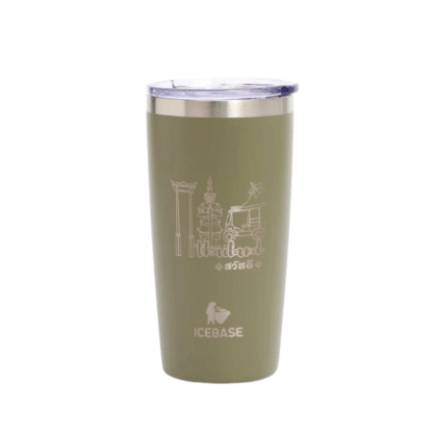 แก้วเก็บความเย็น ICEBASE รุ่น VLS-701GN (THAI SIGNATURE) ขนาด 600 มิลลิลิตร สีเขียว